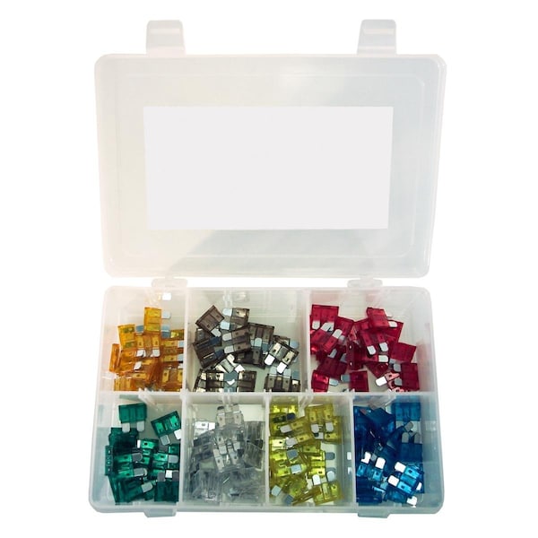 K-Tool International Automotive Fuse Kit, 120 Fuses Included, Not Rated KTI00080 - main